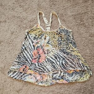 Women's Multicolor Sleeveless Top